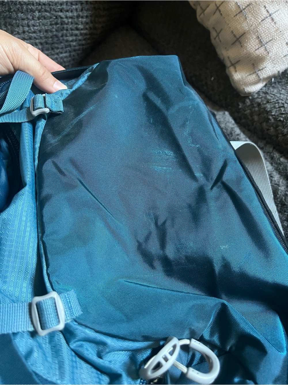 OSPREY AURA AG 50L Challenger Blue Anti-Gravity Backpack Hiking Outdoors 16-19in - Picture 12 of 14